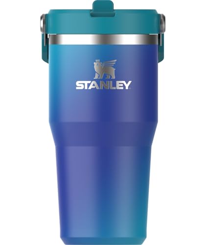 STANLEY IceFlow 2.0 Flip Straw Tumbler with Handle 30 oz | Twist On Lid and Flip Up Straw | Leak Resistant Water Bottle | Insulated Stainless Steel | BPA-Free | Peach Rose