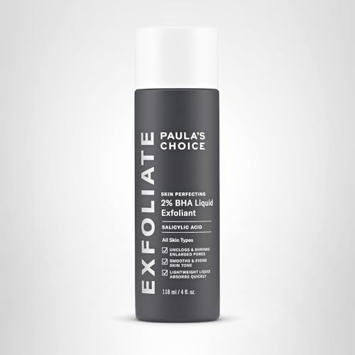 Paula's Choice SKIN PERFECTING 2% BHA Liquid Exfoliant with Salicylic Acid, Facial Polish for Enlarged Pores, Wrinkles & Fine Lines, Suitable for Blackhead-Prone Skin, Fragrance-Free