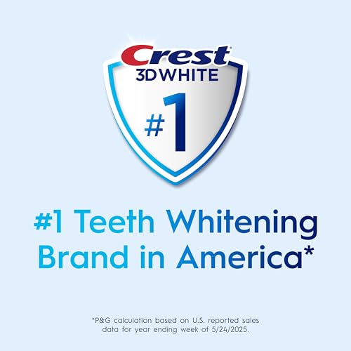 Crest 3D White Advanced Luminous Mint Teeth Whitening Toothpaste, Crest Toothpaste, 3.7 oz Pack of 4 - Helps Remove Surface Stains, Whitens Teeth, Strengthens Tooth Enamel, Protects Against Cavities