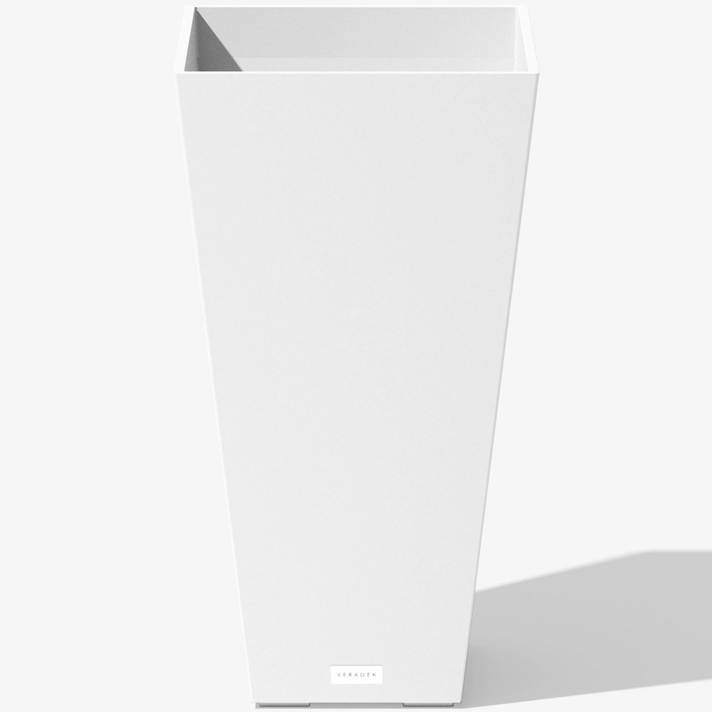 Veradek V-Resin Indoor/Outdoor Taper Planter, Set of 2 (30 inch, Black)