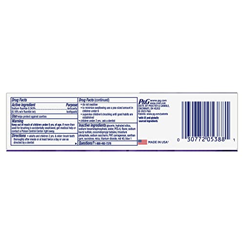 Crest 3D White Advanced Luminous Mint Teeth Whitening Toothpaste, Crest Toothpaste, 3.7 oz Pack of 4 - Helps Remove Surface Stains, Whitens Teeth, Strengthens Tooth Enamel, Protects Against Cavities