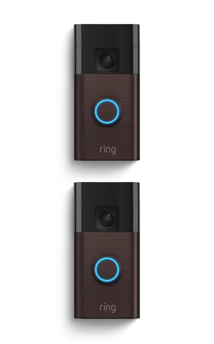 Ring Battery Doorbell, Home or business security with Head-to-Toe video, Live View with Two-Way Talk, and Motion Detection & Alerts, Venetian Bronze