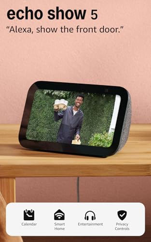 Amazon Echo Show 5 (newest model), Smart display, Designed for Alexa+, 2x the bass and clearer sound, Cloud Blue