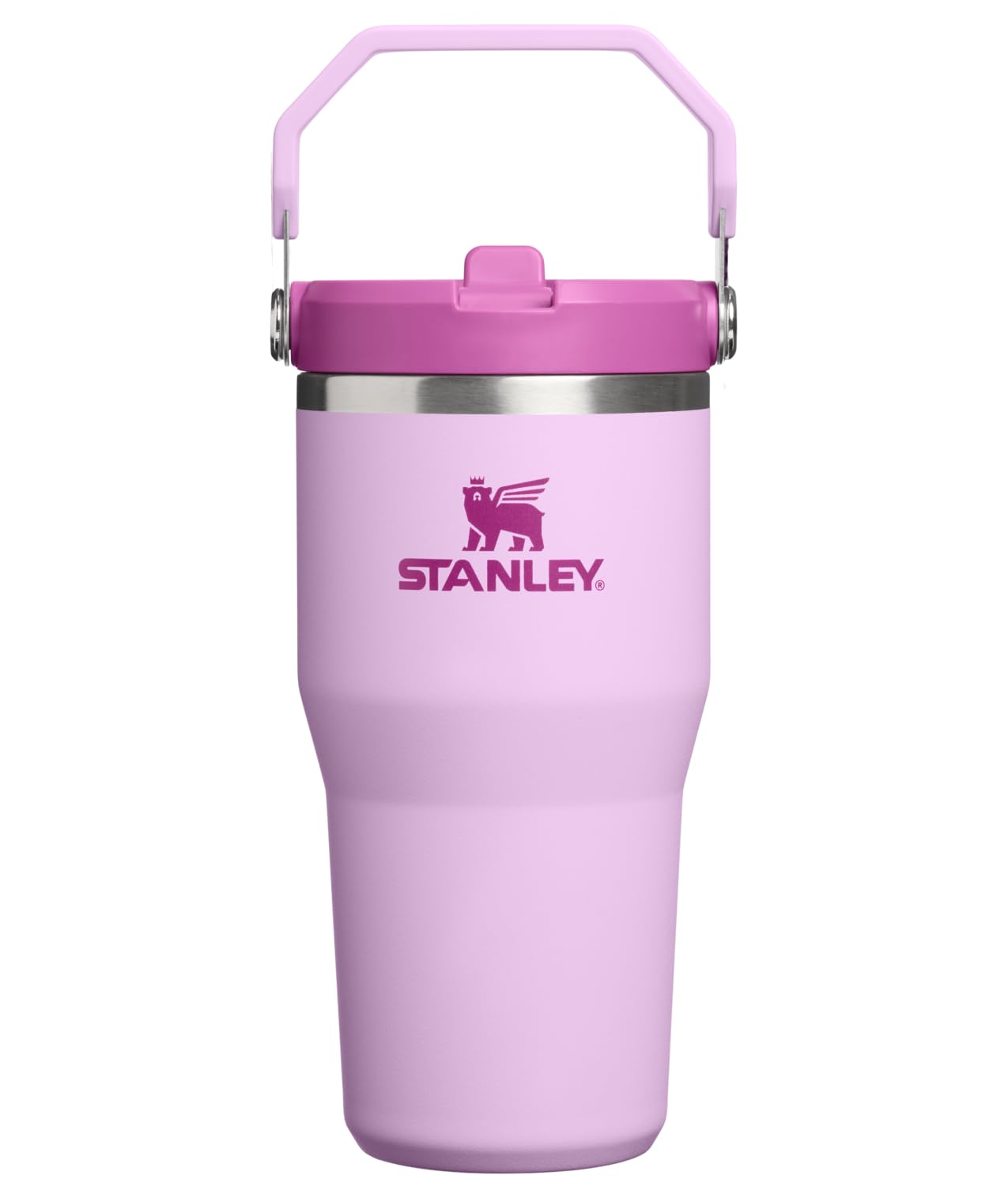 STANLEY IceFlow 2.0 Flip Straw Tumbler with Handle 30 oz | Twist On Lid and Flip Up Straw | Leak Resistant Water Bottle | Insulated Stainless Steel | BPA-Free | Peach Rose