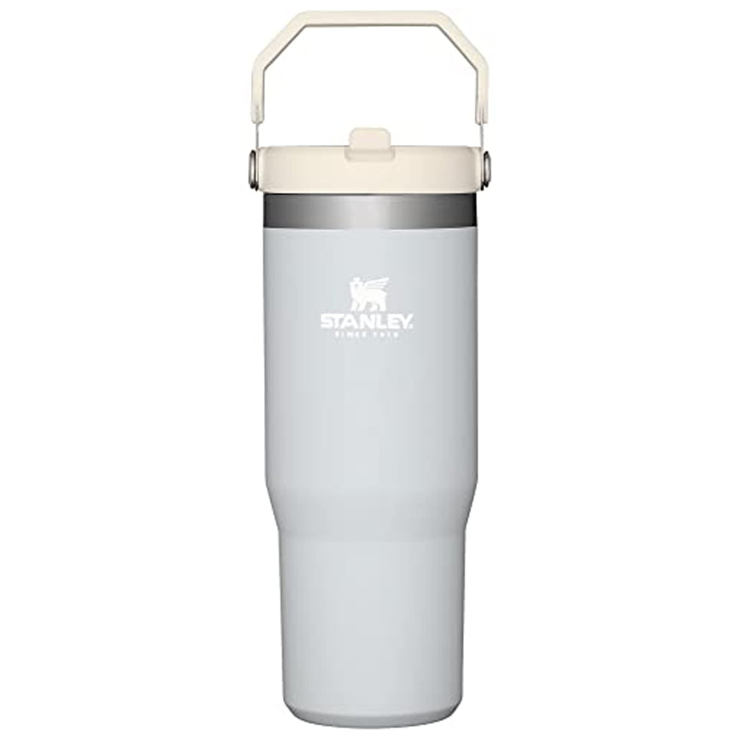 STANLEY IceFlow 2.0 Flip Straw Tumbler with Handle 30 oz | Twist On Lid and Flip Up Straw | Leak Resistant Water Bottle | Insulated Stainless Steel | BPA-Free | Peach Rose