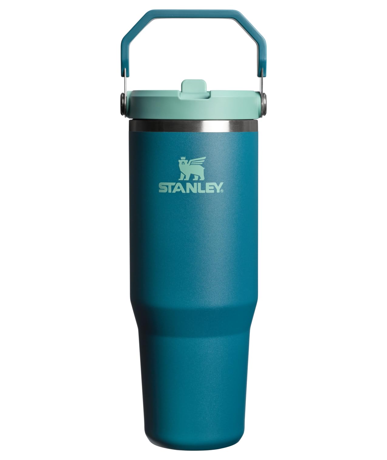 STANLEY IceFlow 2.0 Flip Straw Tumbler with Handle 30 oz | Twist On Lid and Flip Up Straw | Leak Resistant Water Bottle | Insulated Stainless Steel | BPA-Free | Peach Rose