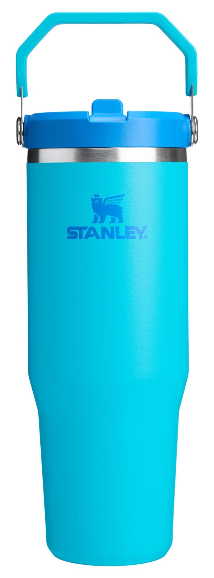 STANLEY IceFlow 2.0 Flip Straw Tumbler with Handle 30 oz | Twist On Lid and Flip Up Straw | Leak Resistant Water Bottle | Insulated Stainless Steel | BPA-Free | Peach Rose
