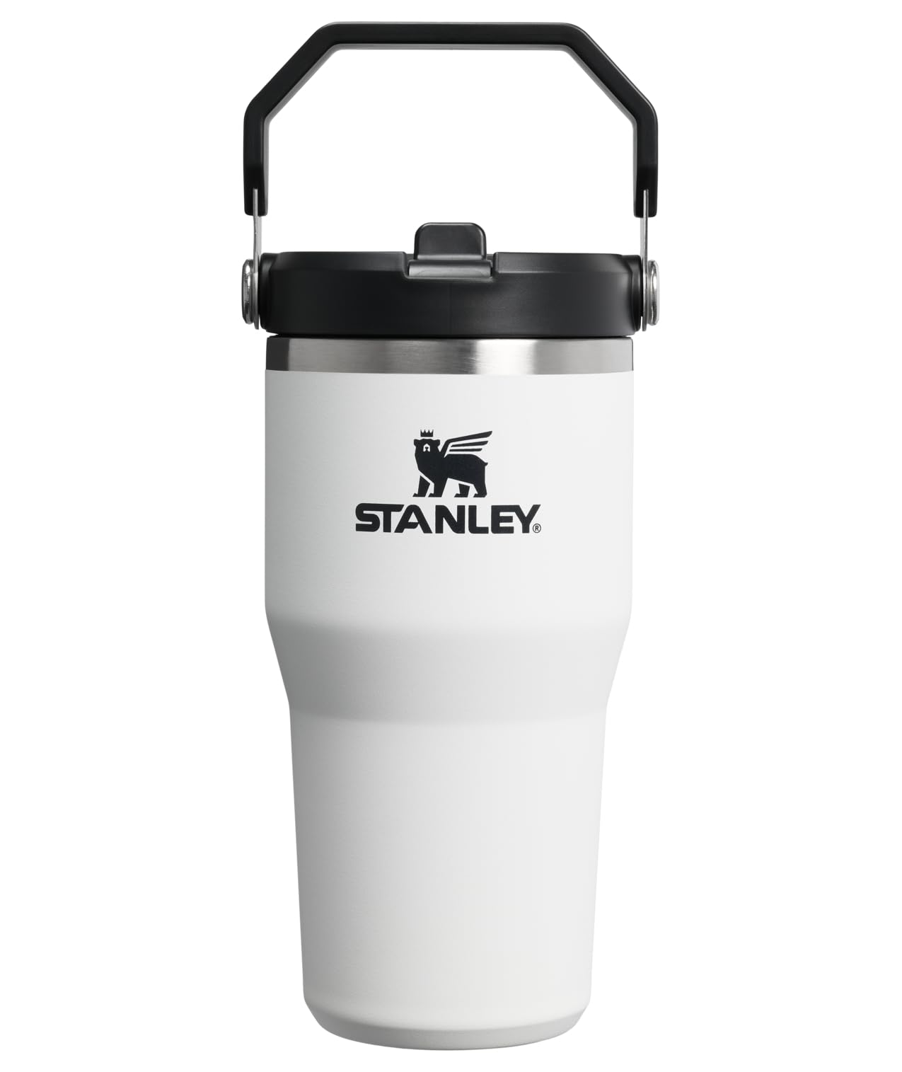 STANLEY IceFlow 2.0 Flip Straw Tumbler with Handle 30 oz | Twist On Lid and Flip Up Straw | Leak Resistant Water Bottle | Insulated Stainless Steel | BPA-Free | Peach Rose