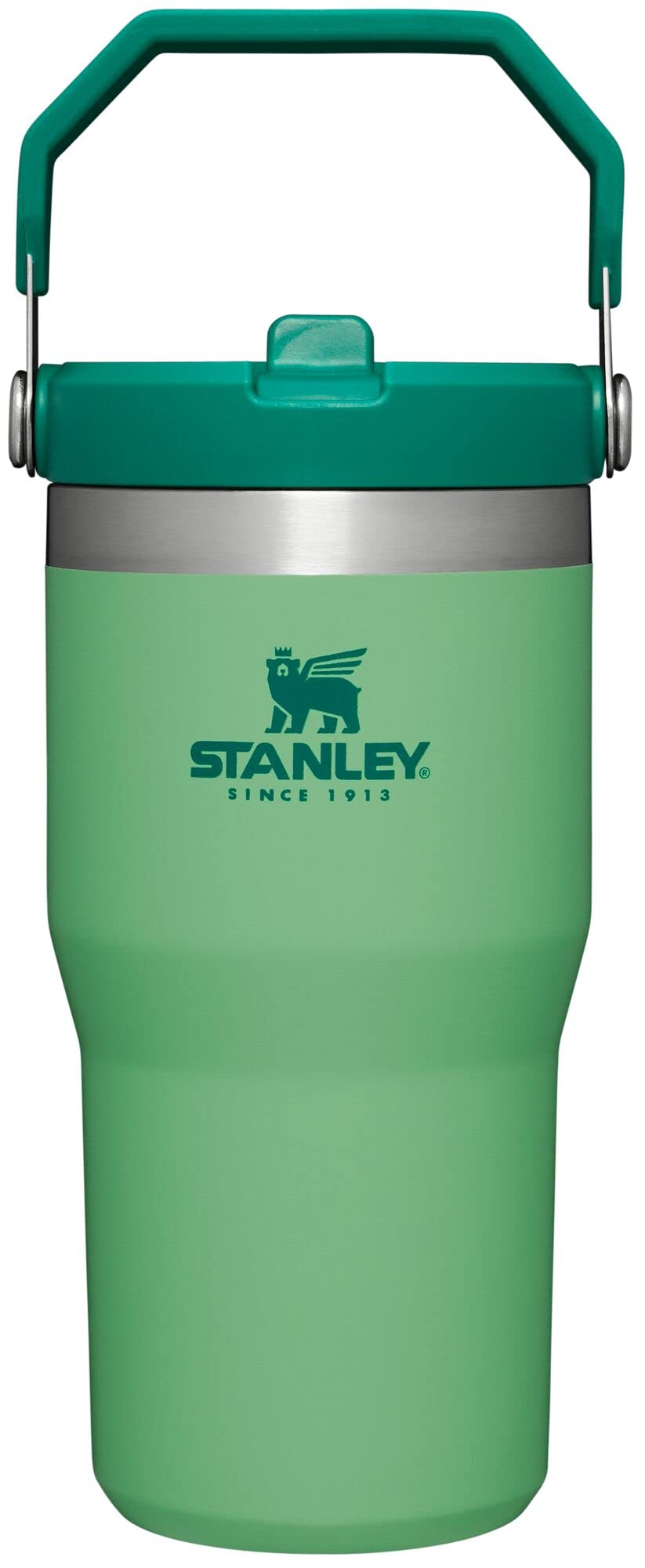 STANLEY IceFlow 2.0 Flip Straw Tumbler with Handle 30 oz | Twist On Lid and Flip Up Straw | Leak Resistant Water Bottle | Insulated Stainless Steel | BPA-Free | Peach Rose