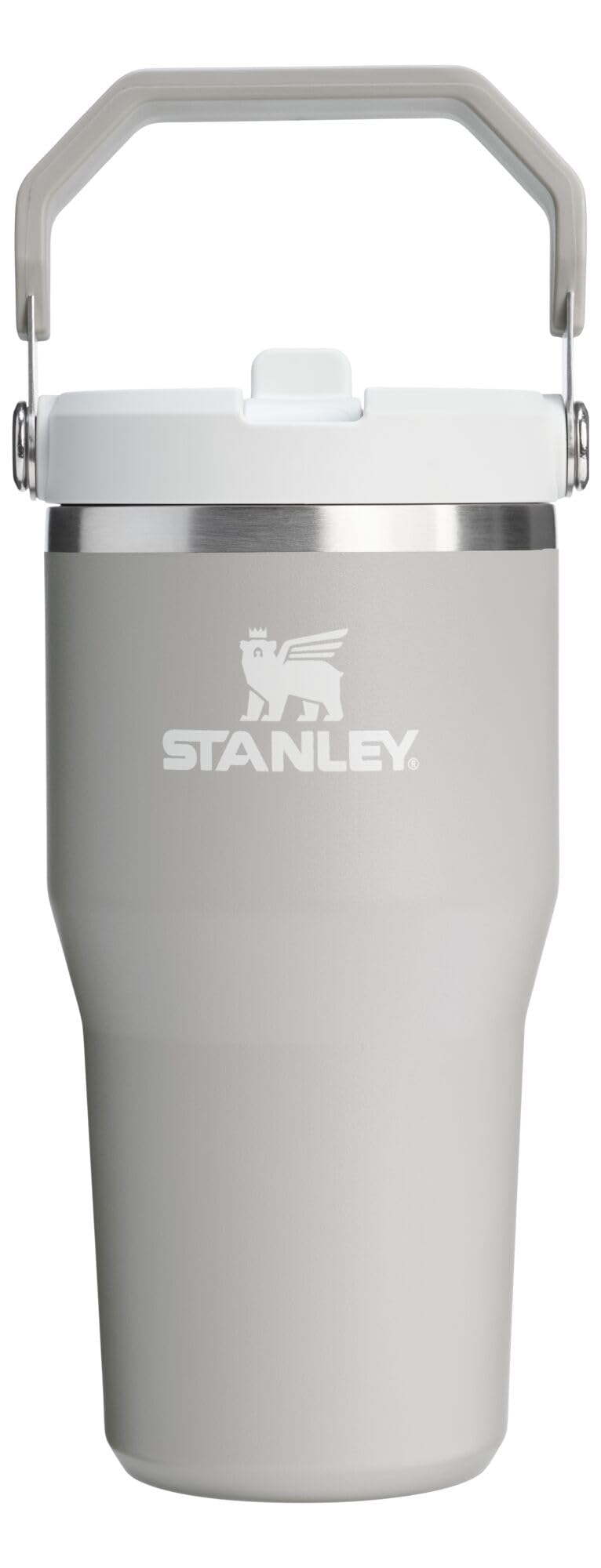 STANLEY IceFlow 2.0 Flip Straw Tumbler with Handle 30 oz | Twist On Lid and Flip Up Straw | Leak Resistant Water Bottle | Insulated Stainless Steel | BPA-Free | Peach Rose