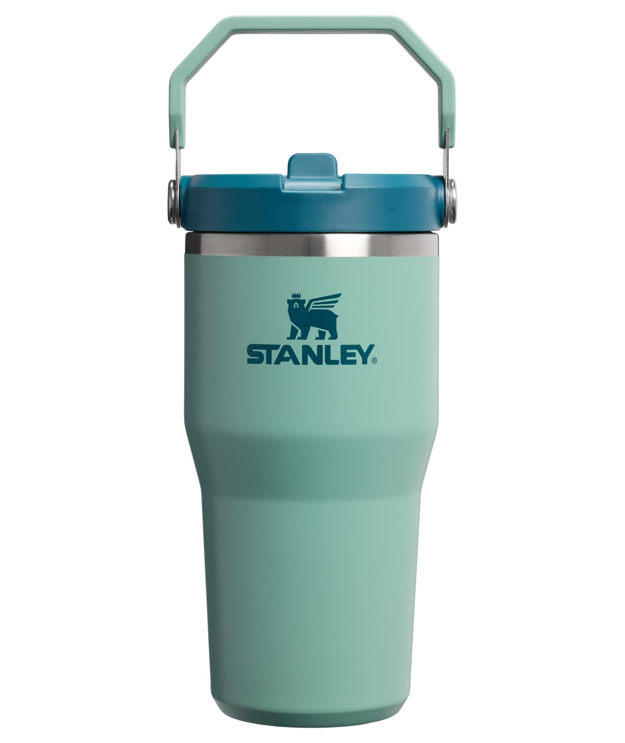STANLEY IceFlow 2.0 Flip Straw Tumbler with Handle 30 oz | Twist On Lid and Flip Up Straw | Leak Resistant Water Bottle | Insulated Stainless Steel | BPA-Free | Peach Rose