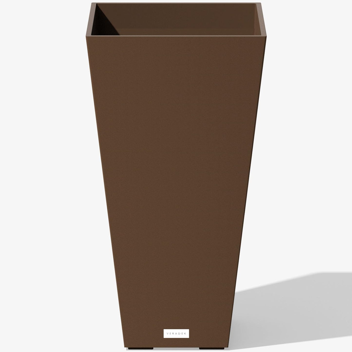 Veradek V-Resin Indoor/Outdoor Taper Planter, Set of 2 (30 inch, Black)