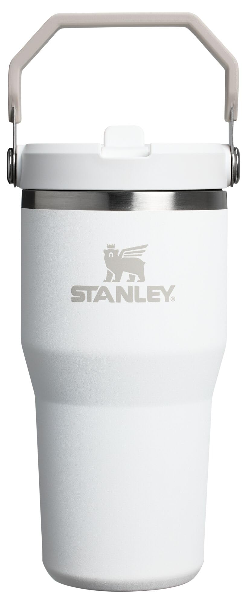 STANLEY IceFlow 2.0 Flip Straw Tumbler with Handle 30 oz | Twist On Lid and Flip Up Straw | Leak Resistant Water Bottle | Insulated Stainless Steel | BPA-Free | Peach Rose
