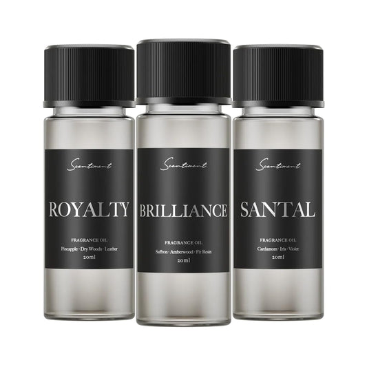 Scentiment Luxury Hotel Scents – 5 Fragrance Oil Set | Secret Desires, Day Dream, The One, Ocean Breeze & Amalfi Coast | Fresh, Floral, Woody & Citrus Scents | Home Diffuser Oils (5 x 20 mL)