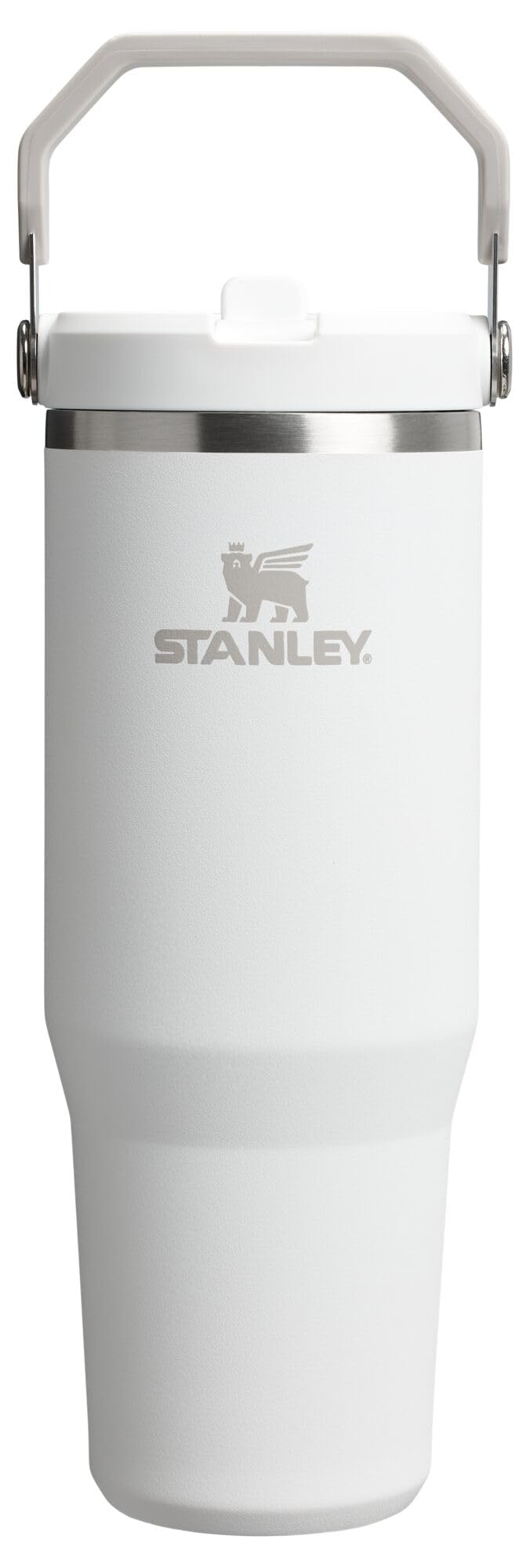 STANLEY IceFlow 2.0 Flip Straw Tumbler with Handle 30 oz | Twist On Lid and Flip Up Straw | Leak Resistant Water Bottle | Insulated Stainless Steel | BPA-Free | Peach Rose