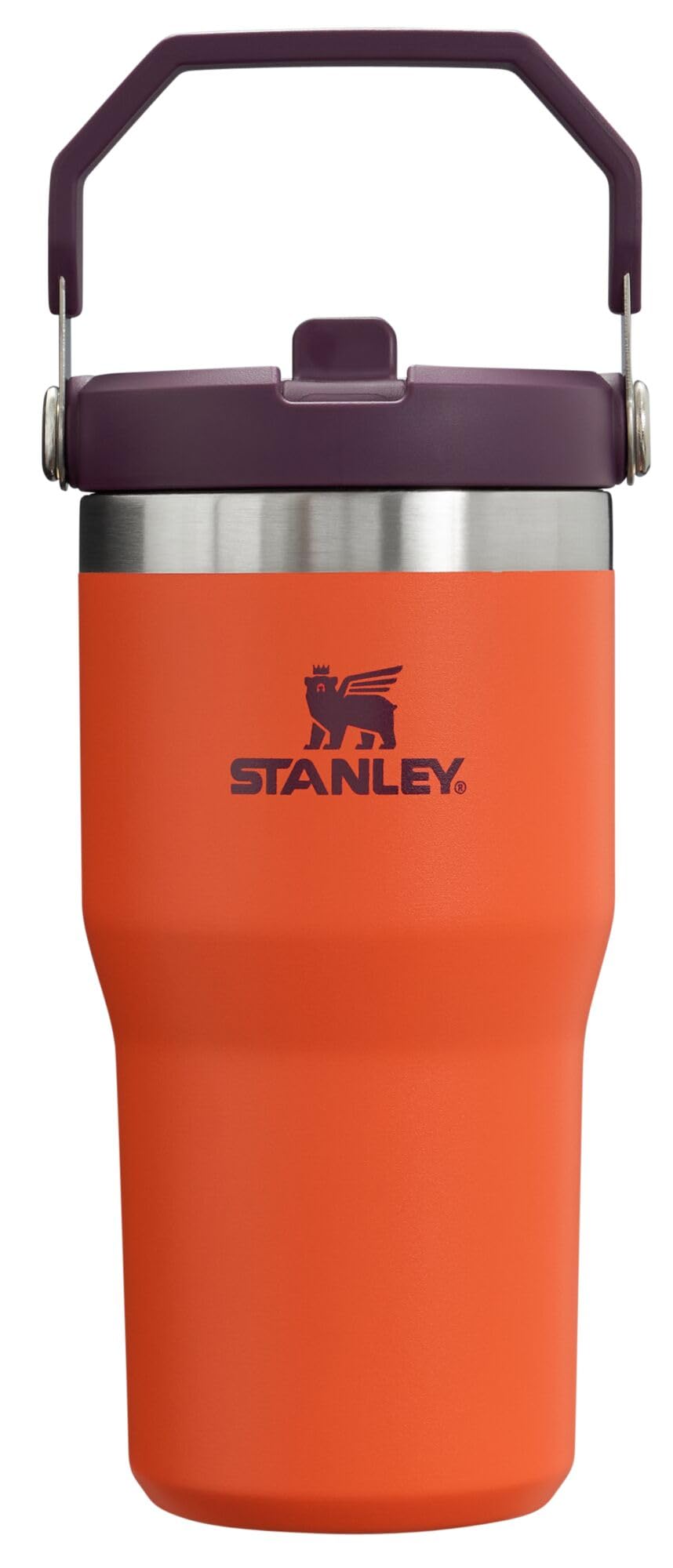 STANLEY IceFlow 2.0 Flip Straw Tumbler with Handle 30 oz | Twist On Lid and Flip Up Straw | Leak Resistant Water Bottle | Insulated Stainless Steel | BPA-Free | Peach Rose