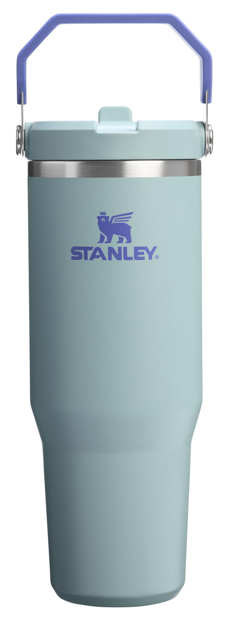 STANLEY IceFlow 2.0 Flip Straw Tumbler with Handle 30 oz | Twist On Lid and Flip Up Straw | Leak Resistant Water Bottle | Insulated Stainless Steel | BPA-Free | Peach Rose