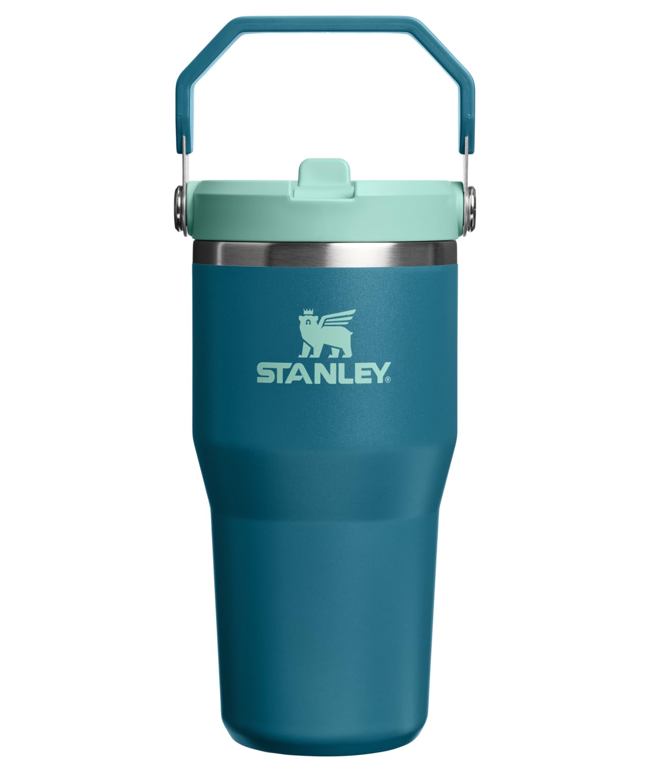 STANLEY IceFlow 2.0 Flip Straw Tumbler with Handle 30 oz | Twist On Lid and Flip Up Straw | Leak Resistant Water Bottle | Insulated Stainless Steel | BPA-Free | Peach Rose