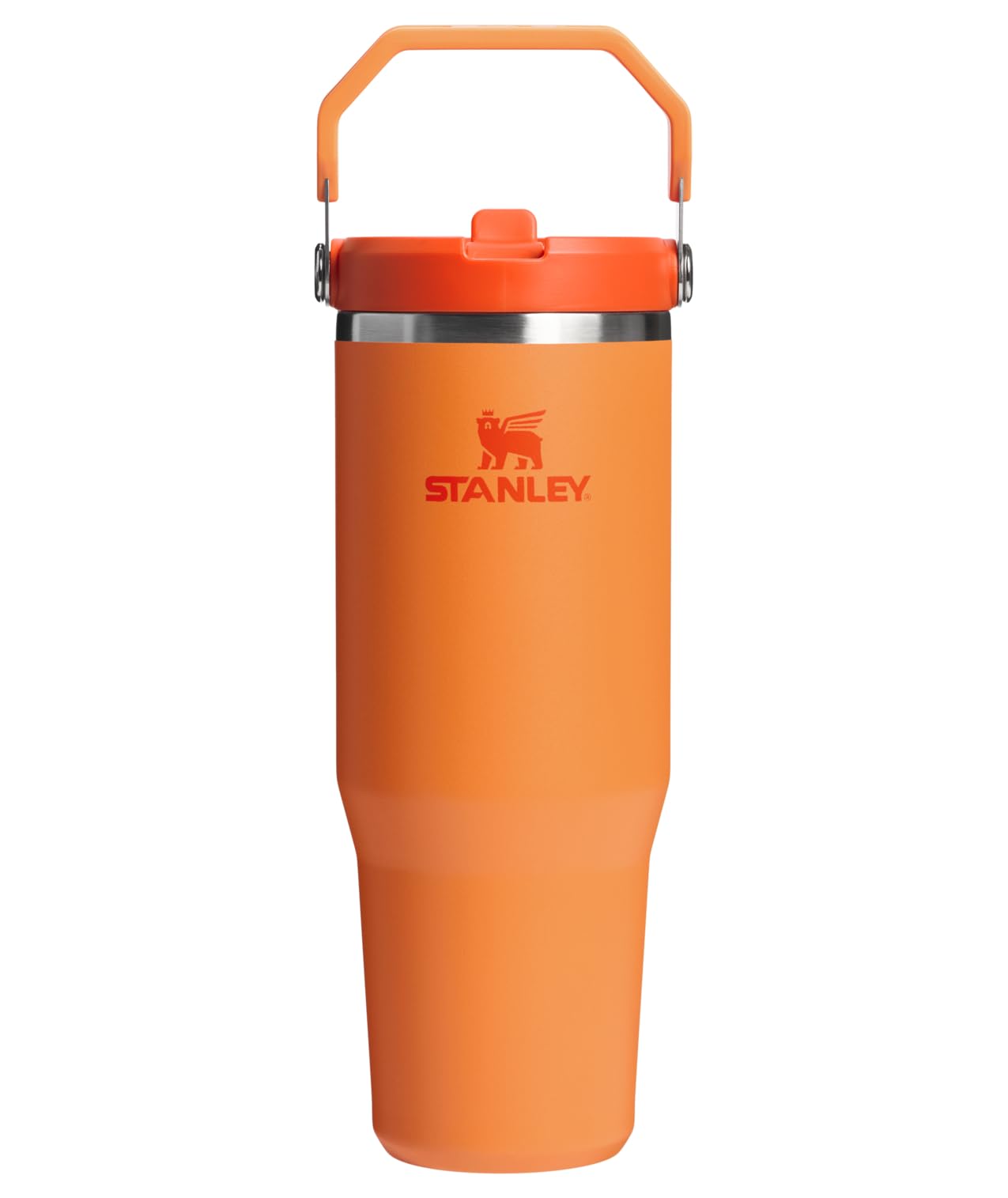 STANLEY IceFlow 2.0 Flip Straw Tumbler with Handle 30 oz | Twist On Lid and Flip Up Straw | Leak Resistant Water Bottle | Insulated Stainless Steel | BPA-Free | Peach Rose
