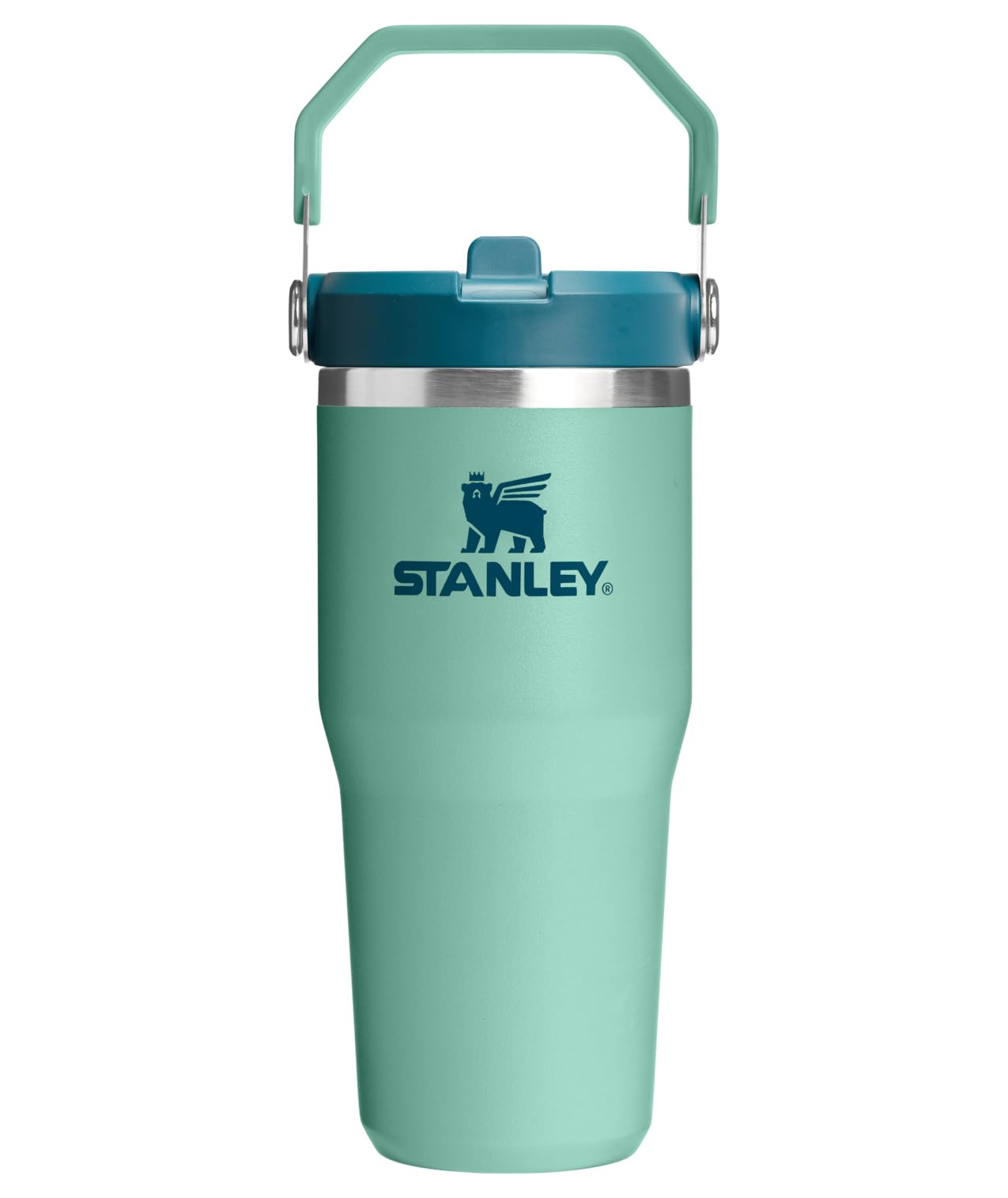 STANLEY IceFlow 2.0 Flip Straw Tumbler with Handle 30 oz | Twist On Lid and Flip Up Straw | Leak Resistant Water Bottle | Insulated Stainless Steel | BPA-Free | Peach Rose