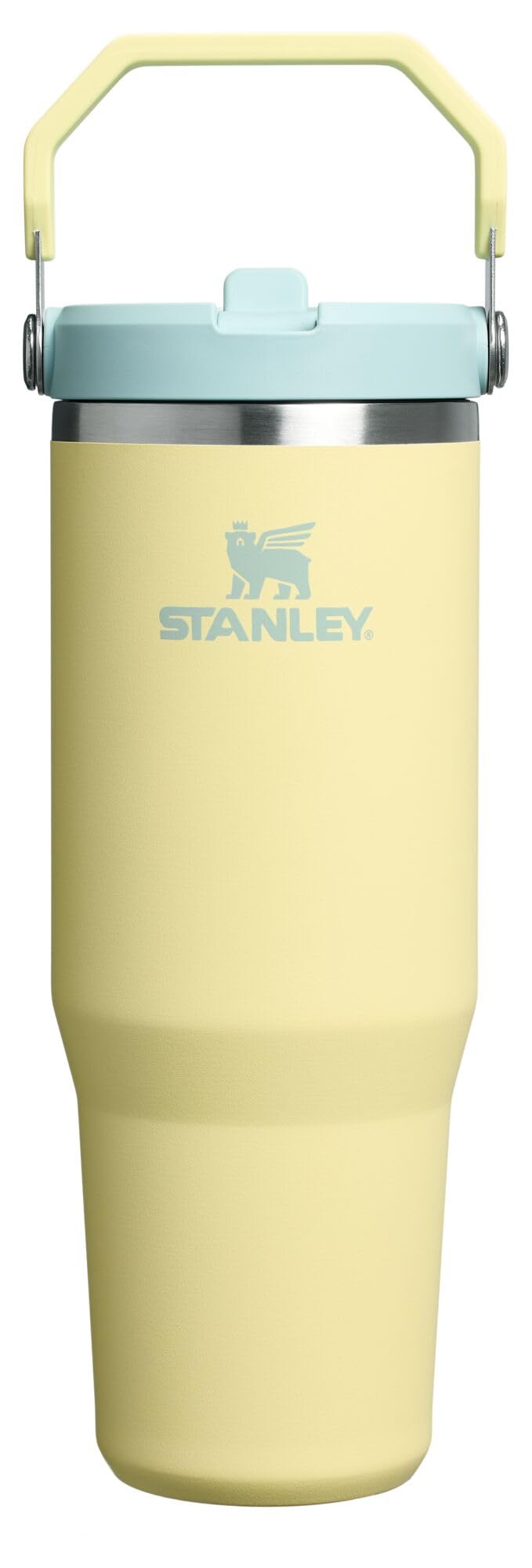 STANLEY IceFlow 2.0 Flip Straw Tumbler with Handle 30 oz | Twist On Lid and Flip Up Straw | Leak Resistant Water Bottle | Insulated Stainless Steel | BPA-Free | Peach Rose