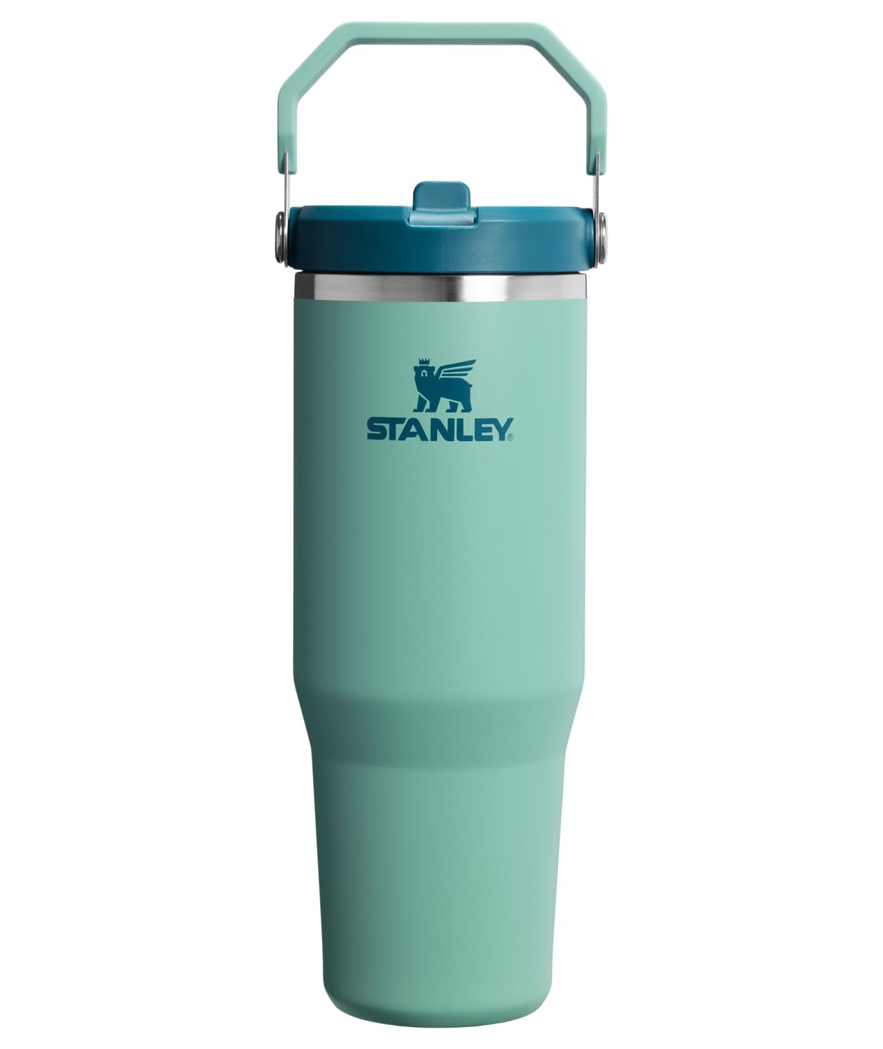 STANLEY IceFlow 2.0 Flip Straw Tumbler with Handle 30 oz | Twist On Lid and Flip Up Straw | Leak Resistant Water Bottle | Insulated Stainless Steel | BPA-Free | Peach Rose