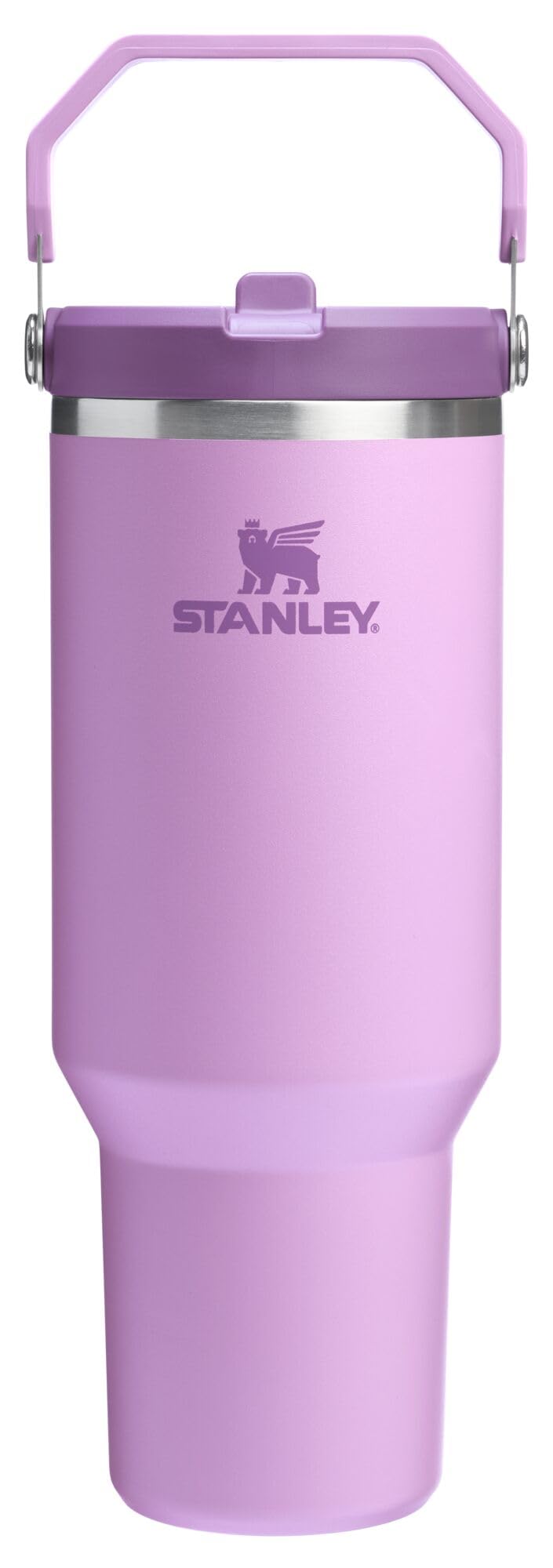 STANLEY IceFlow 2.0 Flip Straw Tumbler with Handle 30 oz | Twist On Lid and Flip Up Straw | Leak Resistant Water Bottle | Insulated Stainless Steel | BPA-Free | Peach Rose