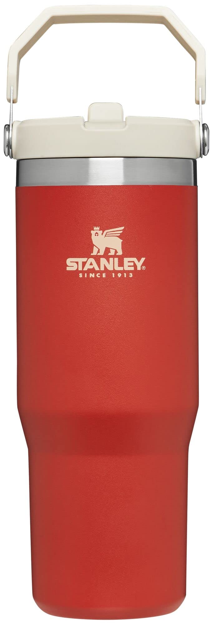 STANLEY IceFlow 2.0 Flip Straw Tumbler with Handle 30 oz | Twist On Lid and Flip Up Straw | Leak Resistant Water Bottle | Insulated Stainless Steel | BPA-Free | Peach Rose