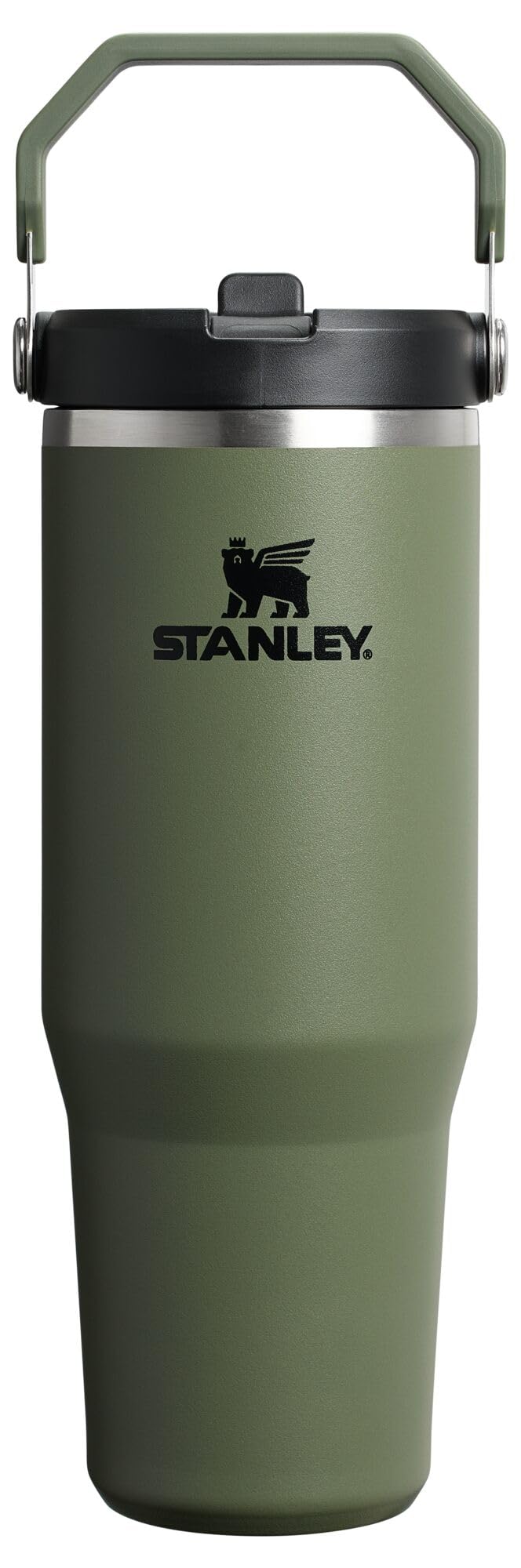 STANLEY IceFlow 2.0 Flip Straw Tumbler with Handle 30 oz | Twist On Lid and Flip Up Straw | Leak Resistant Water Bottle | Insulated Stainless Steel | BPA-Free | Peach Rose
