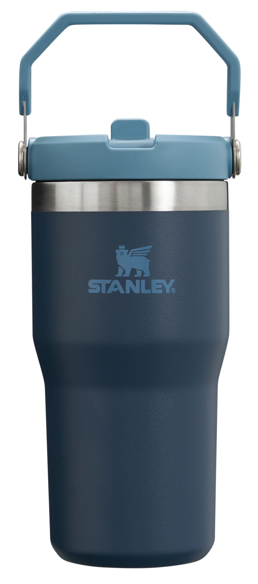 STANLEY IceFlow 2.0 Flip Straw Tumbler with Handle 30 oz | Twist On Lid and Flip Up Straw | Leak Resistant Water Bottle | Insulated Stainless Steel | BPA-Free | Peach Rose