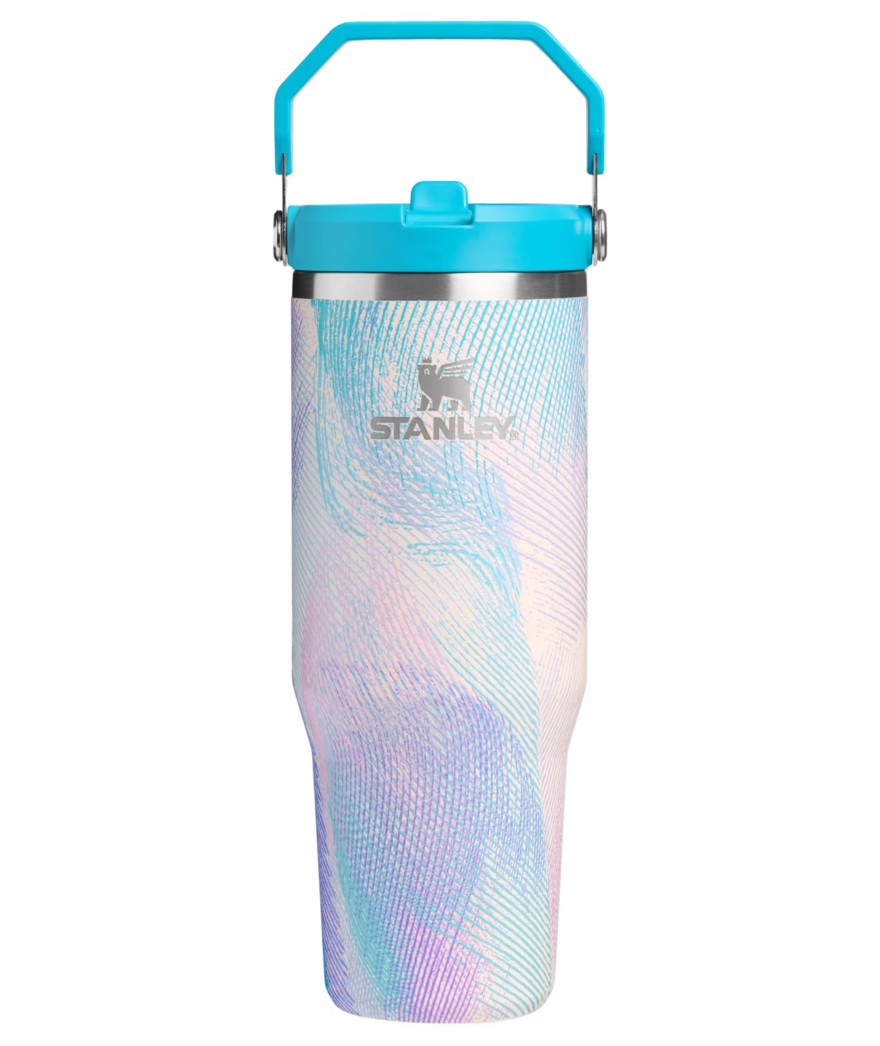 STANLEY IceFlow 2.0 Flip Straw Tumbler with Handle 30 oz | Twist On Lid and Flip Up Straw | Leak Resistant Water Bottle | Insulated Stainless Steel | BPA-Free | Peach Rose