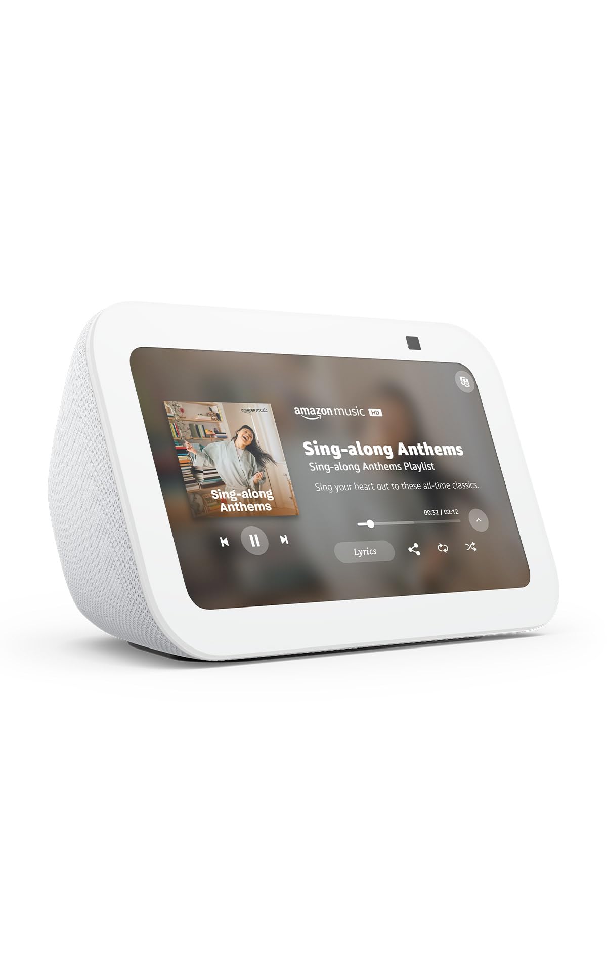 Amazon Echo Show 5 (newest model), Smart display, Designed for Alexa+, 2x the bass and clearer sound, Cloud Blue