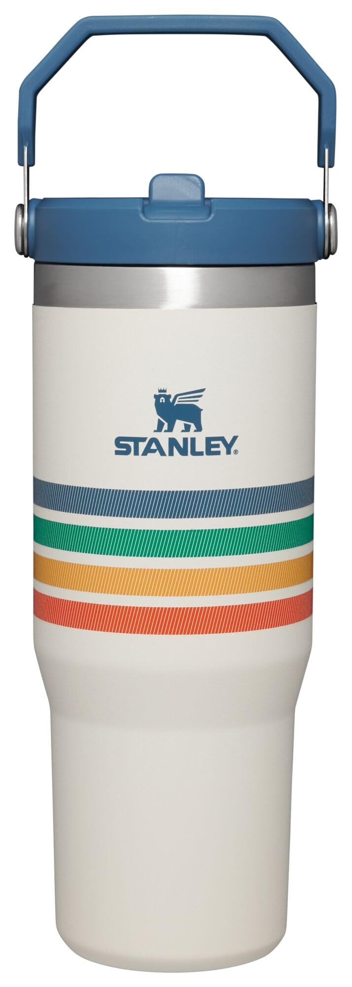 STANLEY IceFlow 2.0 Flip Straw Tumbler with Handle 30 oz | Twist On Lid and Flip Up Straw | Leak Resistant Water Bottle | Insulated Stainless Steel | BPA-Free | Peach Rose