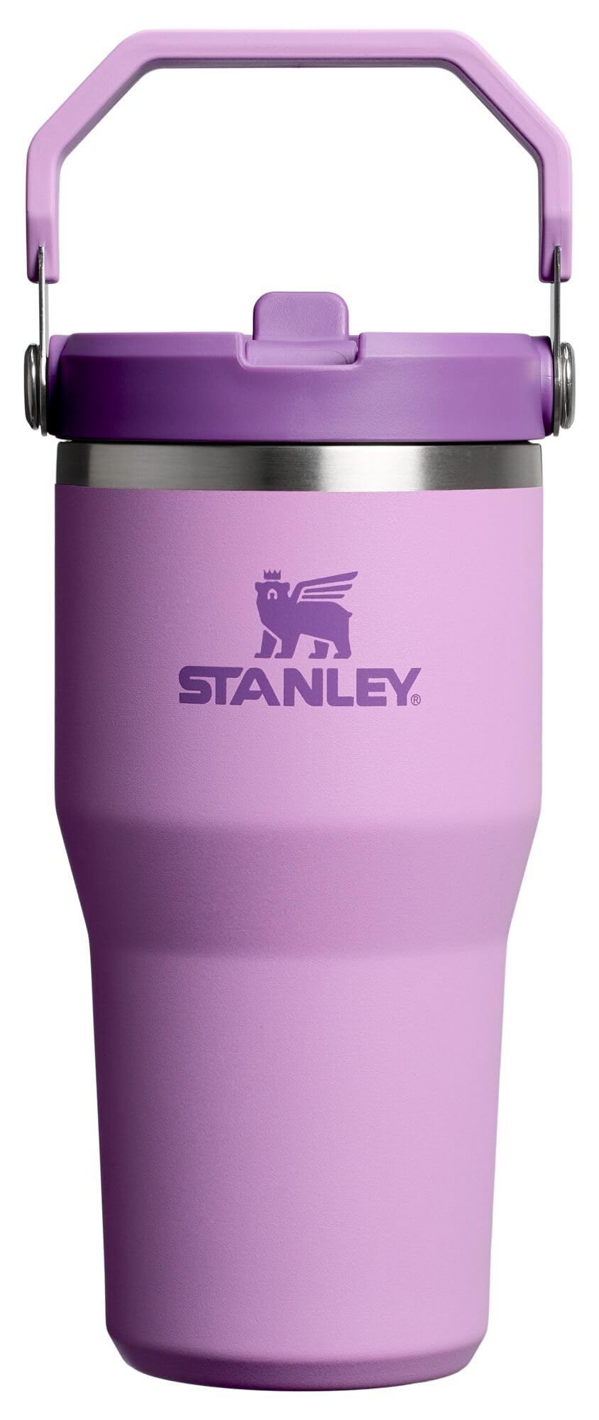 STANLEY IceFlow 2.0 Flip Straw Tumbler with Handle 30 oz | Twist On Lid and Flip Up Straw | Leak Resistant Water Bottle | Insulated Stainless Steel | BPA-Free | Peach Rose