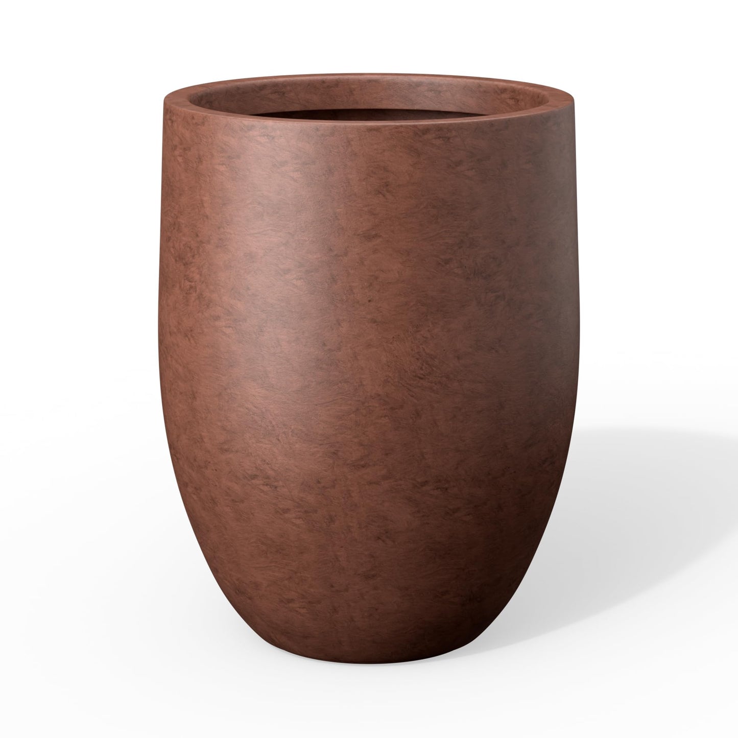 Kante Tall Concrete Planter, 21.7-Inch Height Weathered Concrete Large Indoor Outdoor Plant Pot with Drainage Hole for Patio Garden Home, Modern Decor for Flowers and Tree