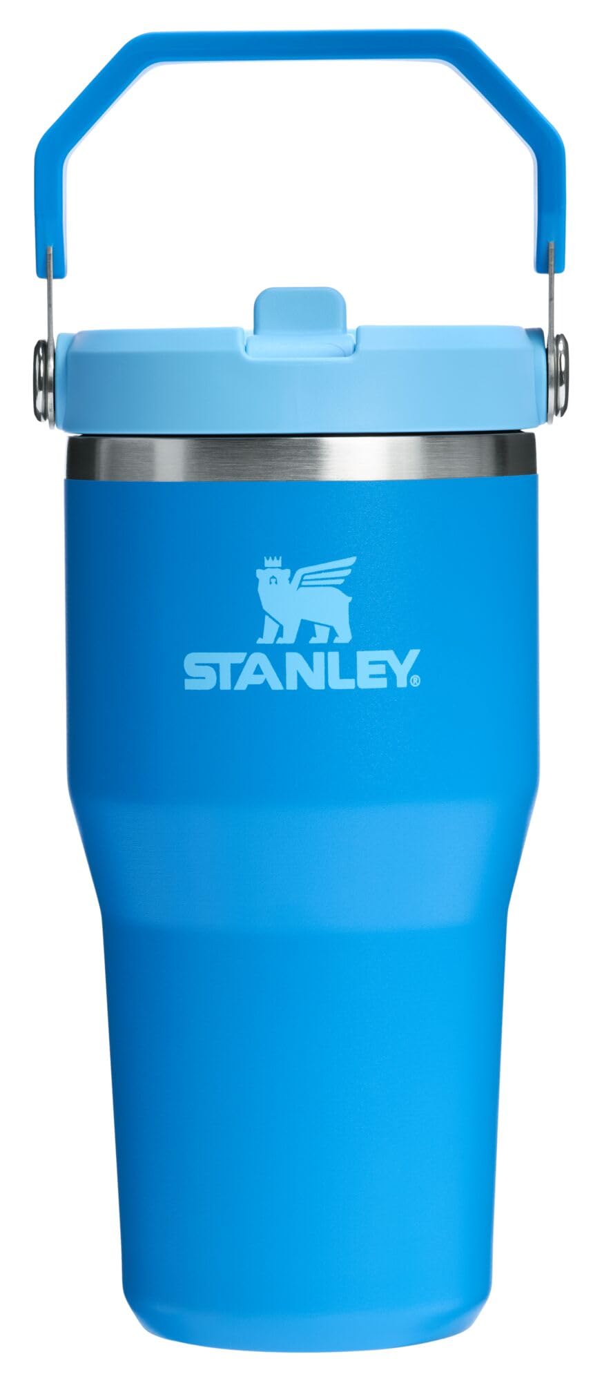 STANLEY IceFlow 2.0 Flip Straw Tumbler with Handle 30 oz | Twist On Lid and Flip Up Straw | Leak Resistant Water Bottle | Insulated Stainless Steel | BPA-Free | Peach Rose