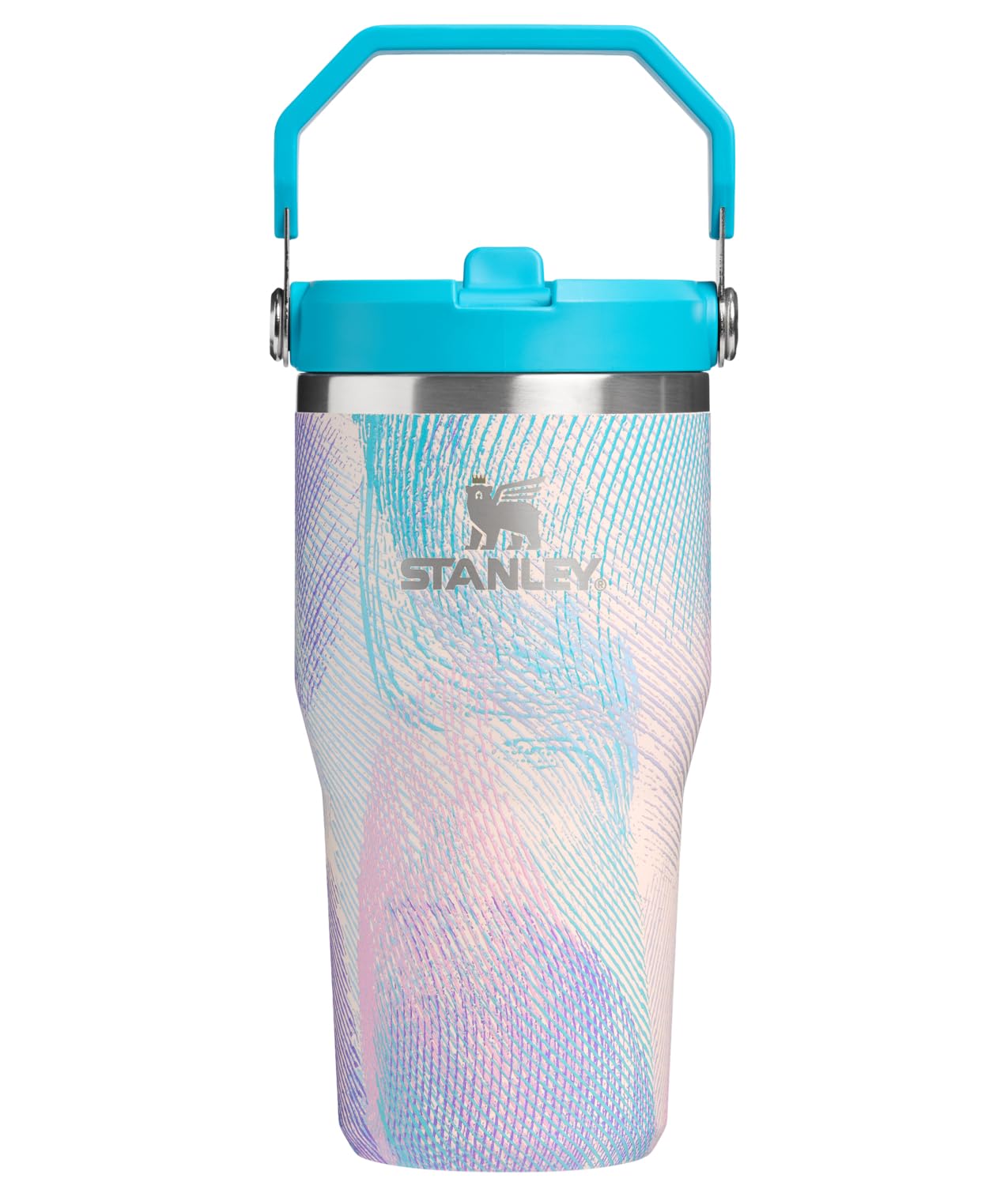 STANLEY IceFlow 2.0 Flip Straw Tumbler with Handle 30 oz | Twist On Lid and Flip Up Straw | Leak Resistant Water Bottle | Insulated Stainless Steel | BPA-Free | Peach Rose