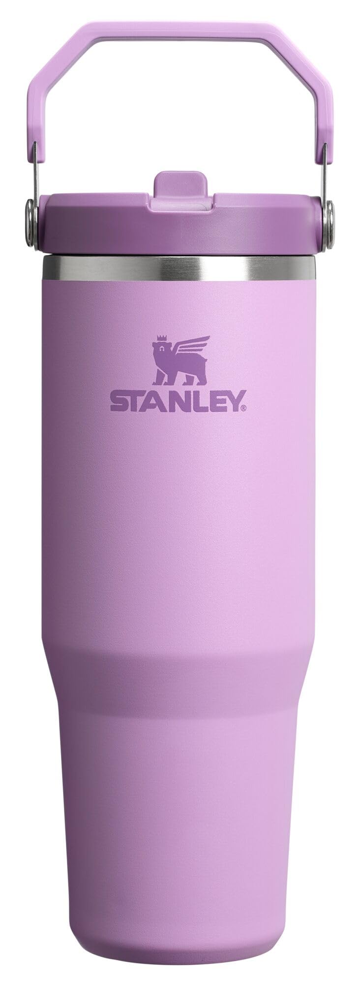 STANLEY IceFlow 2.0 Flip Straw Tumbler with Handle 30 oz | Twist On Lid and Flip Up Straw | Leak Resistant Water Bottle | Insulated Stainless Steel | BPA-Free | Peach Rose