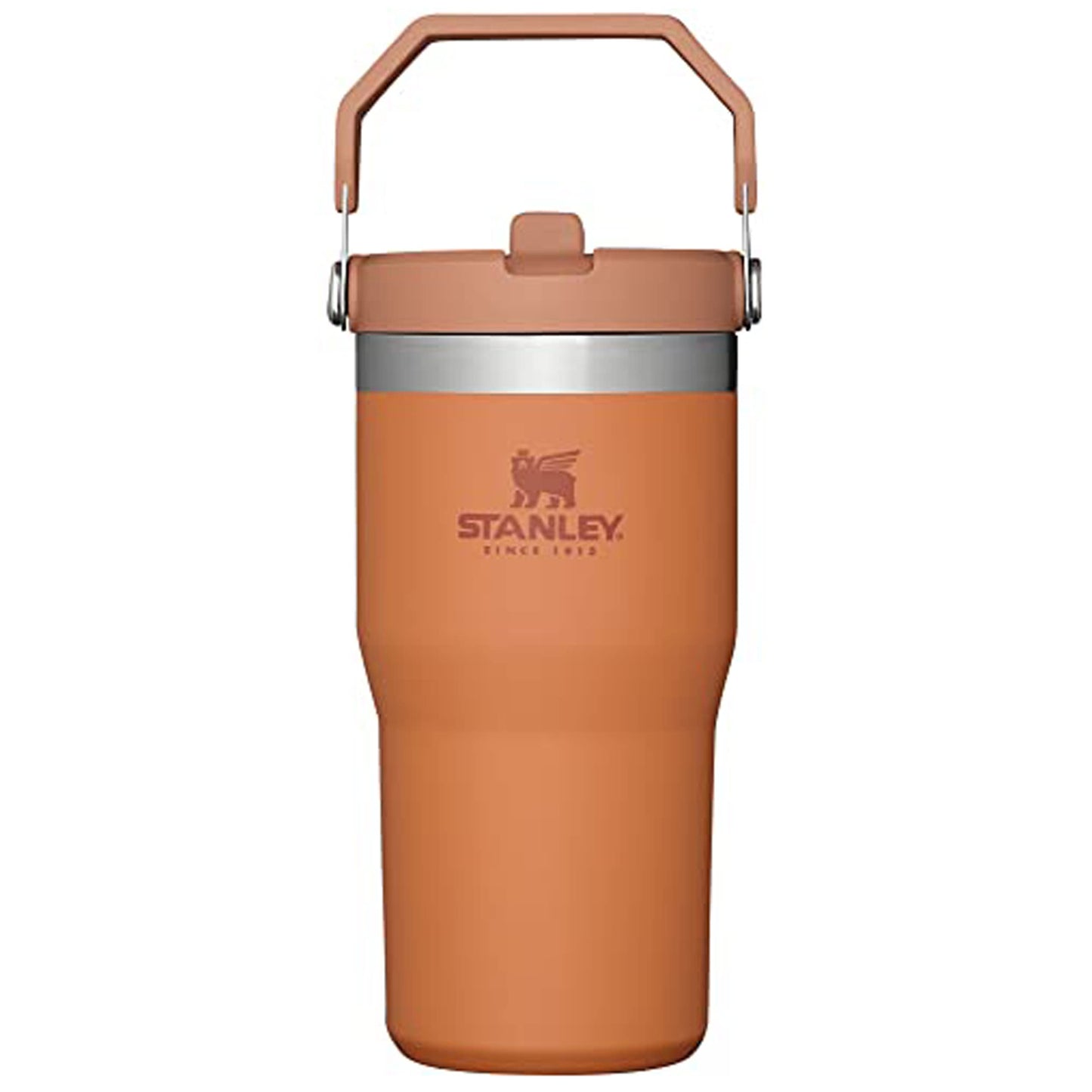 STANLEY IceFlow 2.0 Flip Straw Tumbler with Handle 30 oz | Twist On Lid and Flip Up Straw | Leak Resistant Water Bottle | Insulated Stainless Steel | BPA-Free | Peach Rose