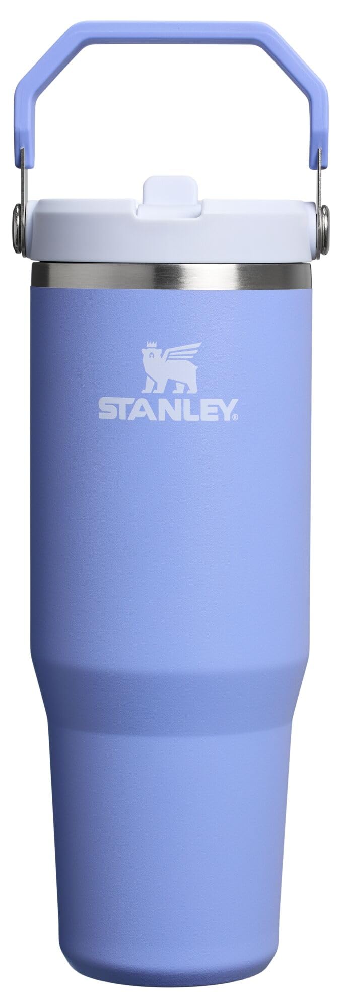 STANLEY IceFlow 2.0 Flip Straw Tumbler with Handle 30 oz | Twist On Lid and Flip Up Straw | Leak Resistant Water Bottle | Insulated Stainless Steel | BPA-Free | Peach Rose