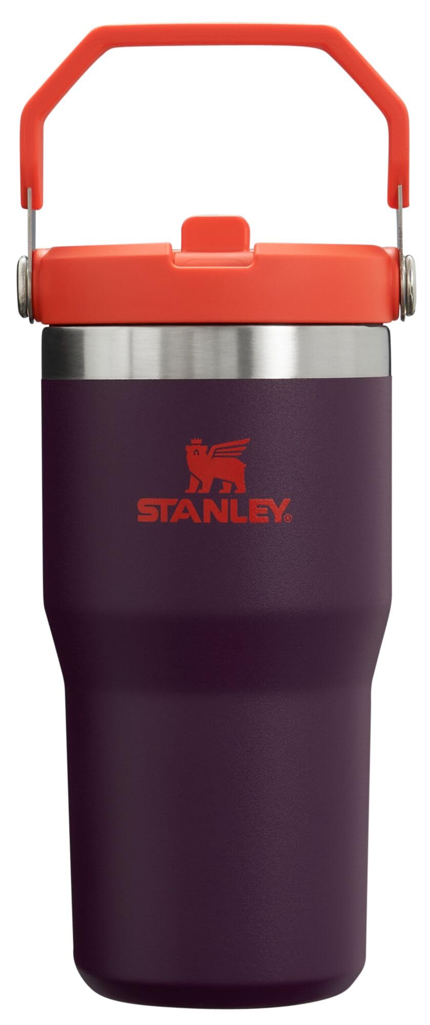 STANLEY IceFlow 2.0 Flip Straw Tumbler with Handle 30 oz | Twist On Lid and Flip Up Straw | Leak Resistant Water Bottle | Insulated Stainless Steel | BPA-Free | Peach Rose