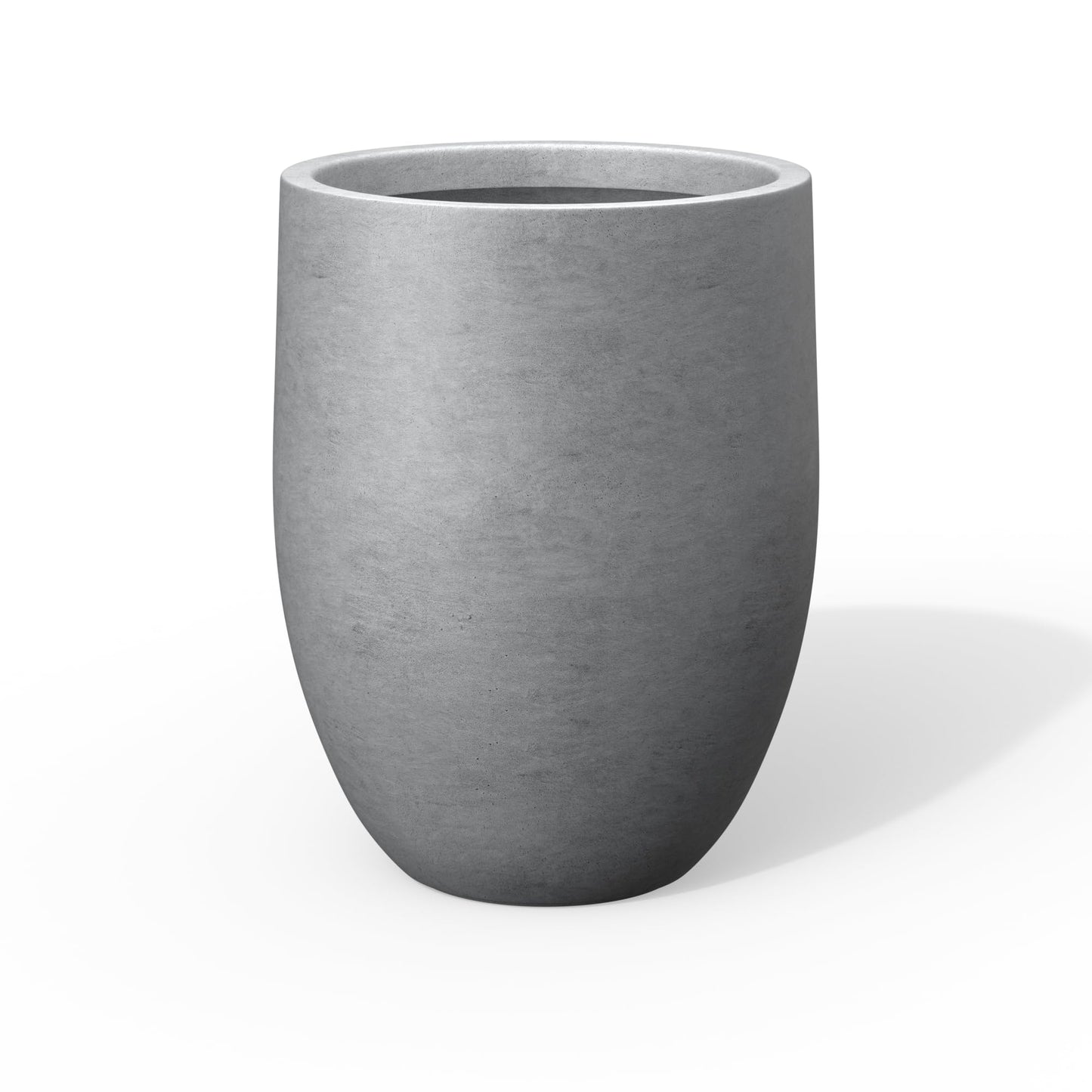 Kante Tall Concrete Planter, 21.7-Inch Height Weathered Concrete Large Indoor Outdoor Plant Pot with Drainage Hole for Patio Garden Home, Modern Decor for Flowers and Tree