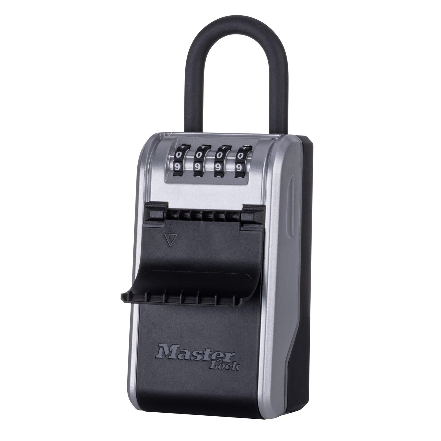 Master Lock Key Lock Box, Outdoor Lock Box for House Keys, Portable Combination Lockbox Resettable Code, 5400EC, Black