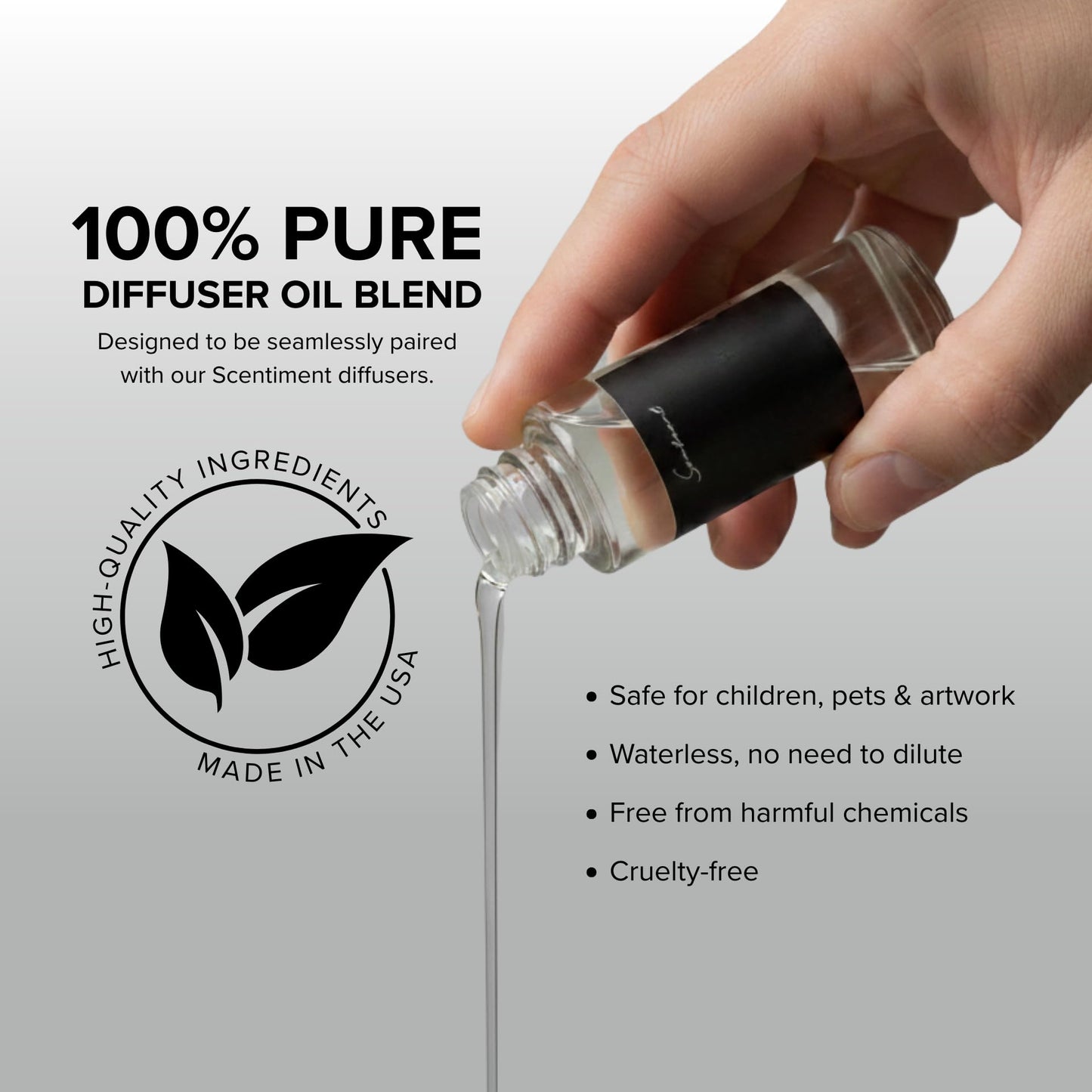 Scentiment Luxury Hotel Scents – 5 Fragrance Oil Set | Secret Desires, Day Dream, The One, Ocean Breeze & Amalfi Coast | Fresh, Floral, Woody & Citrus Scents | Home Diffuser Oils (5 x 20 mL)