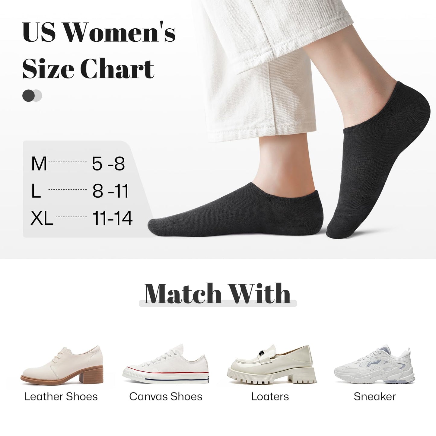 wernies No Show Socks Women Low Socks Non Slip Flat Boat Line 4/8 Pairs