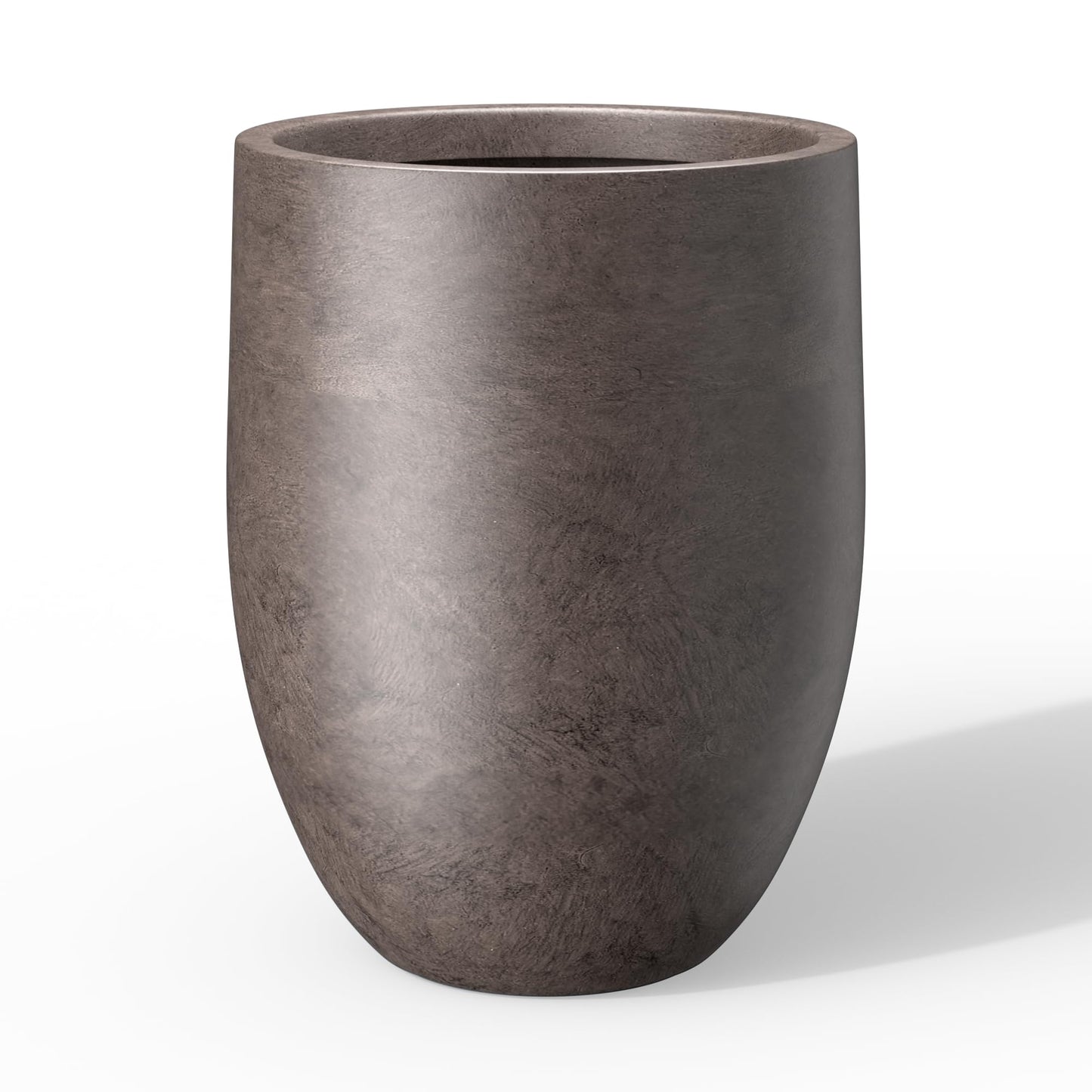 Kante Tall Concrete Planter, 21.7-Inch Height Weathered Concrete Large Indoor Outdoor Plant Pot with Drainage Hole for Patio Garden Home, Modern Decor for Flowers and Tree
