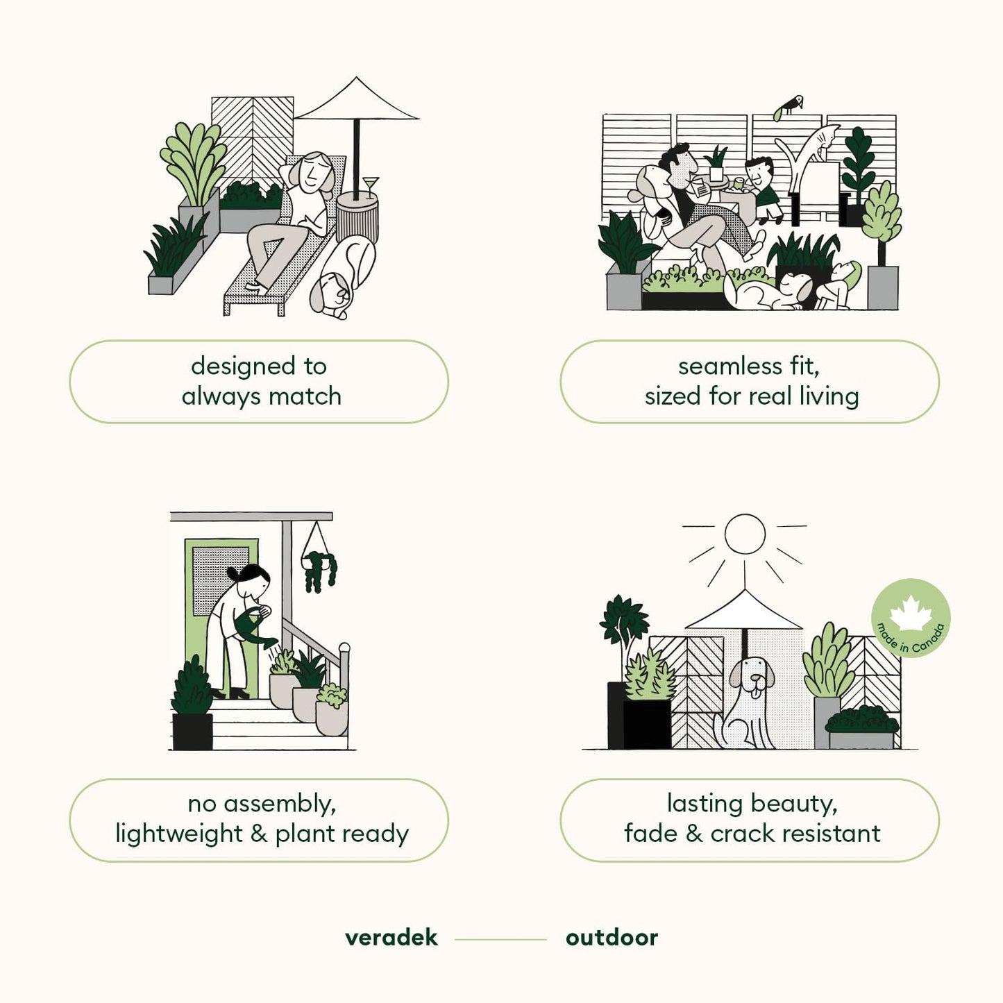 Veradek V-Resin Indoor/Outdoor Taper Planter, Set of 2 (30 inch, Black)