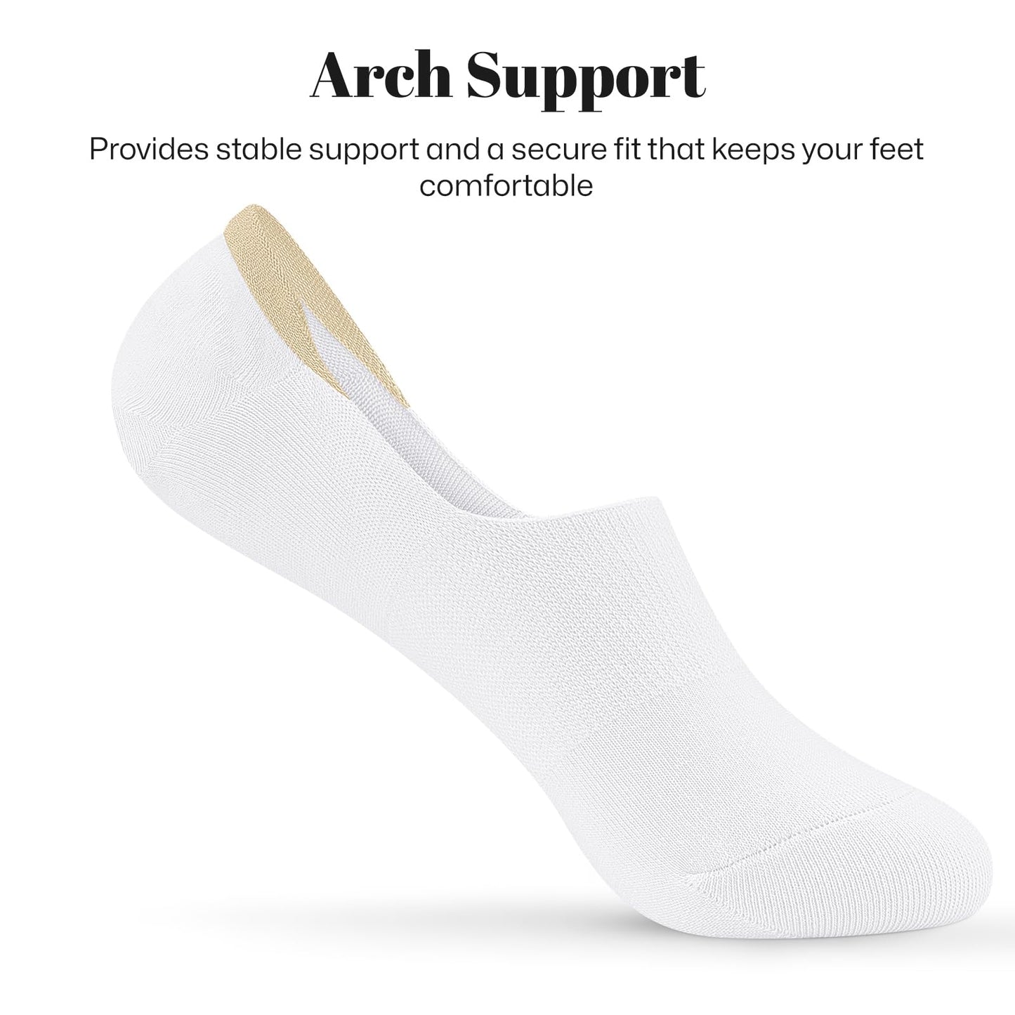 wernies No Show Socks Women Low Socks Non Slip Flat Boat Line 4/8 Pairs