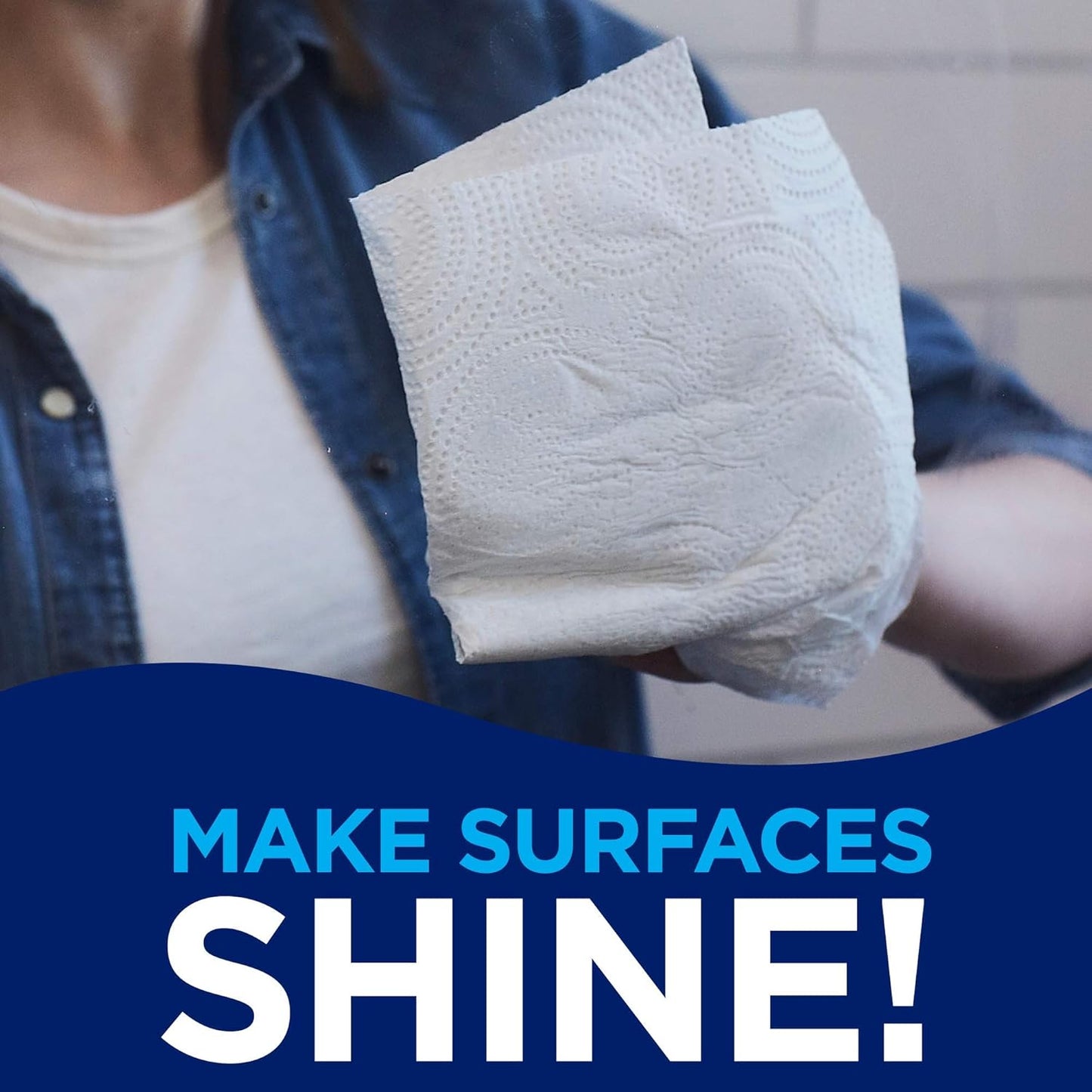 Sparkle Pick-A-Size Paper Towels, 6 Double Rolls (660 Sheets Total) - Strong 2-Ply Towels for Kitchen Cleanup and Everyday Messes