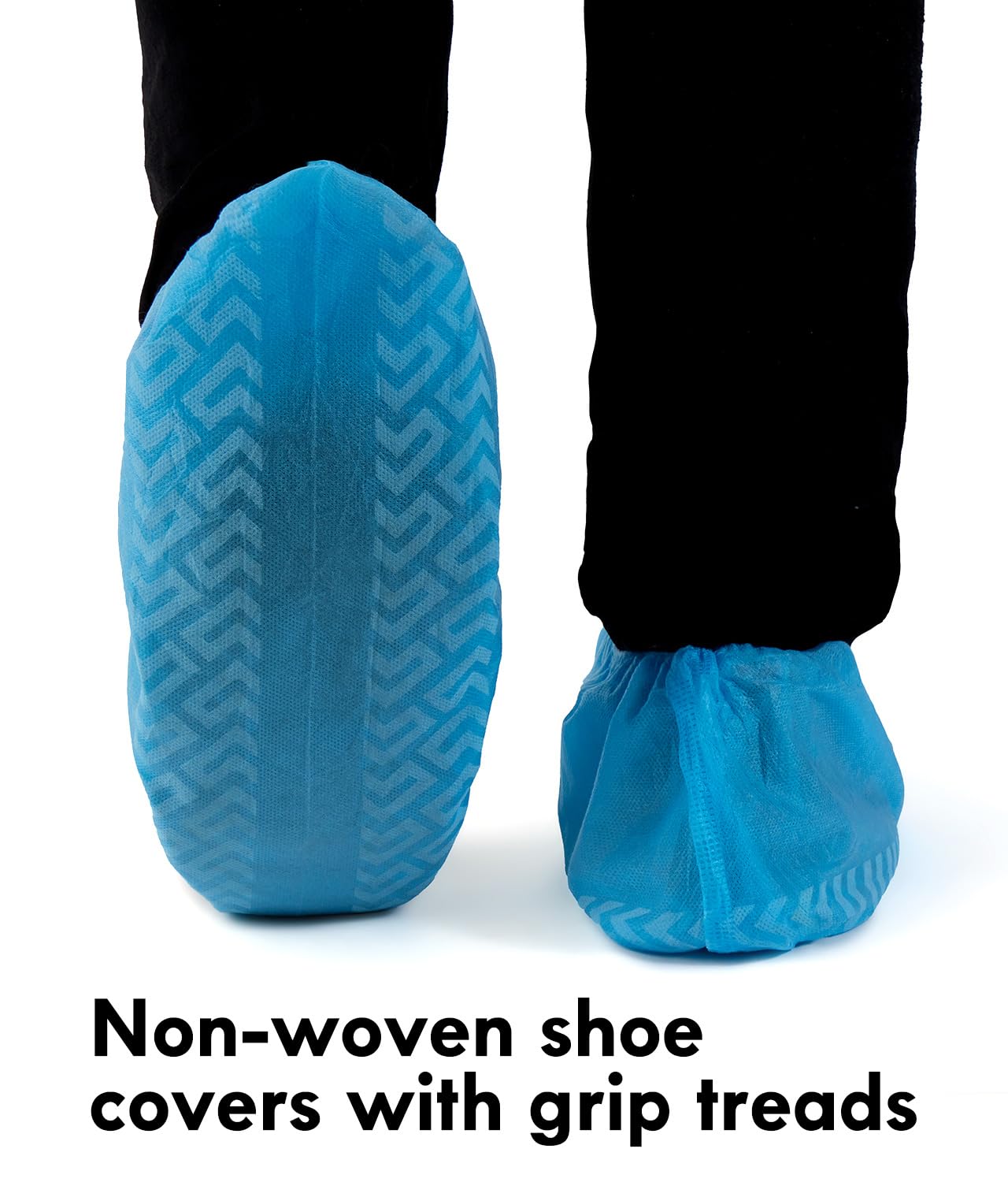 Recycable Shoe Covers Disposable - Black Shoe Covers for Indoors,50Pcs Booties for Shoe cover,Fits Up To 11 US Men and 13 US Women Size,Recyclable Non-Woven Fabric